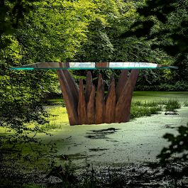 Vintage 1970’s Glass Top “Stalagmite” Table. Beautifully updated and restored to look as the Cypress Pine Knees do in nature. $1175. Can be seen at Hudson River Homeopathy in Milford.