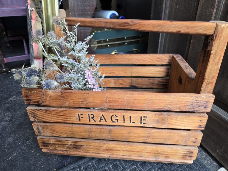 Handcrafted locally, Garden Vegetable Harvest Collection Basket, Solid Wood. Large $90. Small 75.